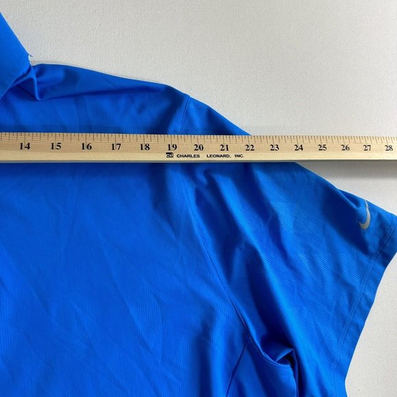 Nike‎ Tiger Woods Collection Blue Performance Tech Golf Polo Shirt Mens Size XXL - Picture 6 of 8